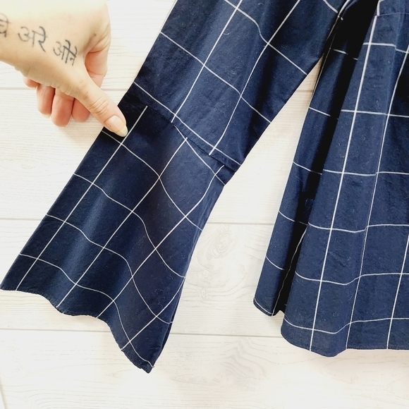 Madewell Bell Sleeve Plaid Blouse - Picture 5 of 9